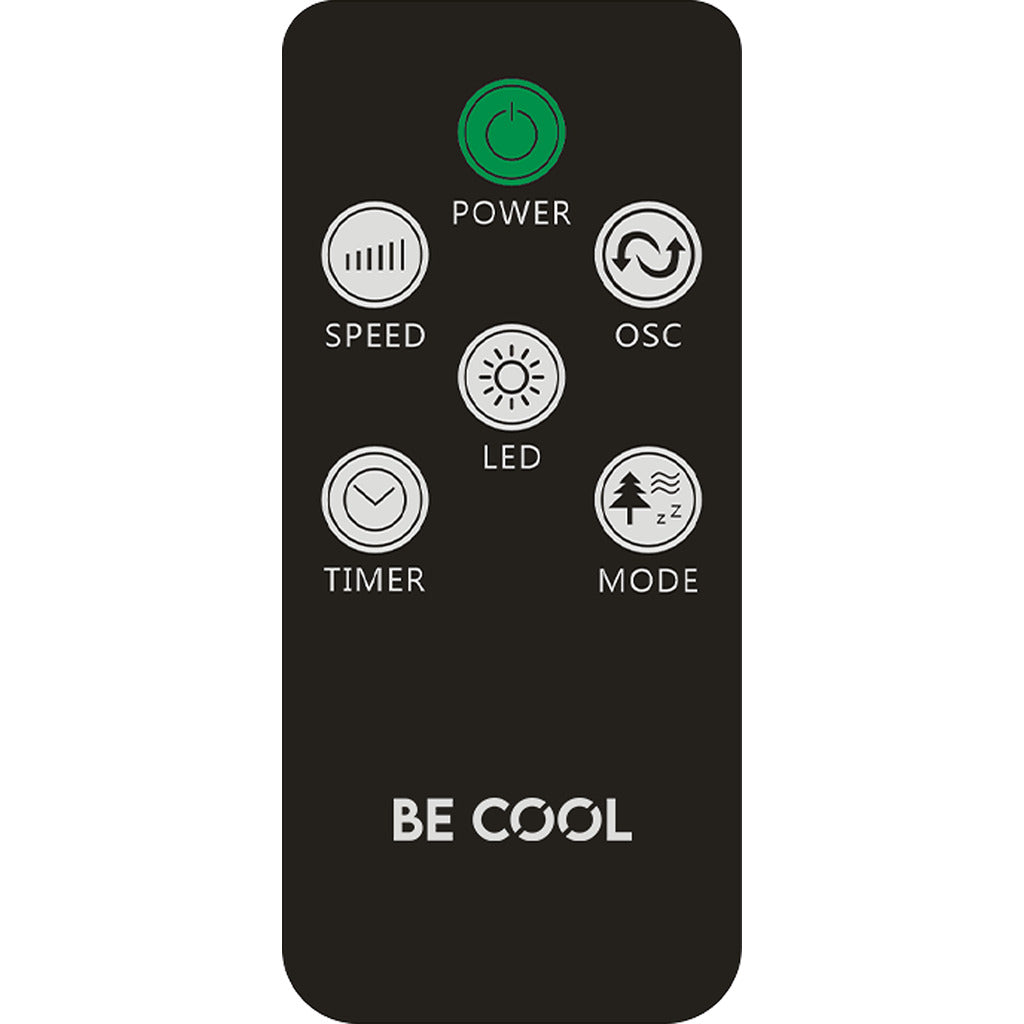 BE COOL Turmventilator mit Fernbedienung