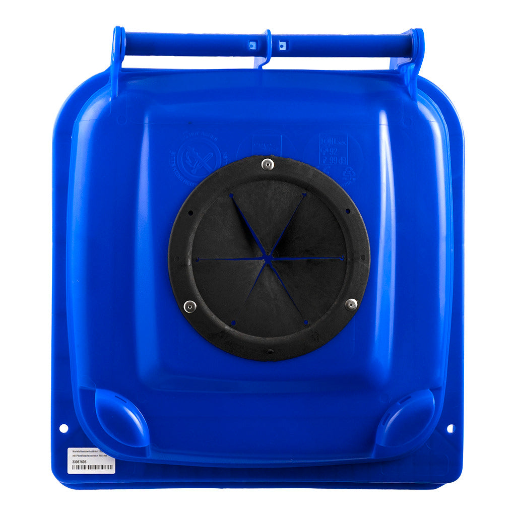 Pfandflaschensammelbehälter blau / 2-Rad Container (F)