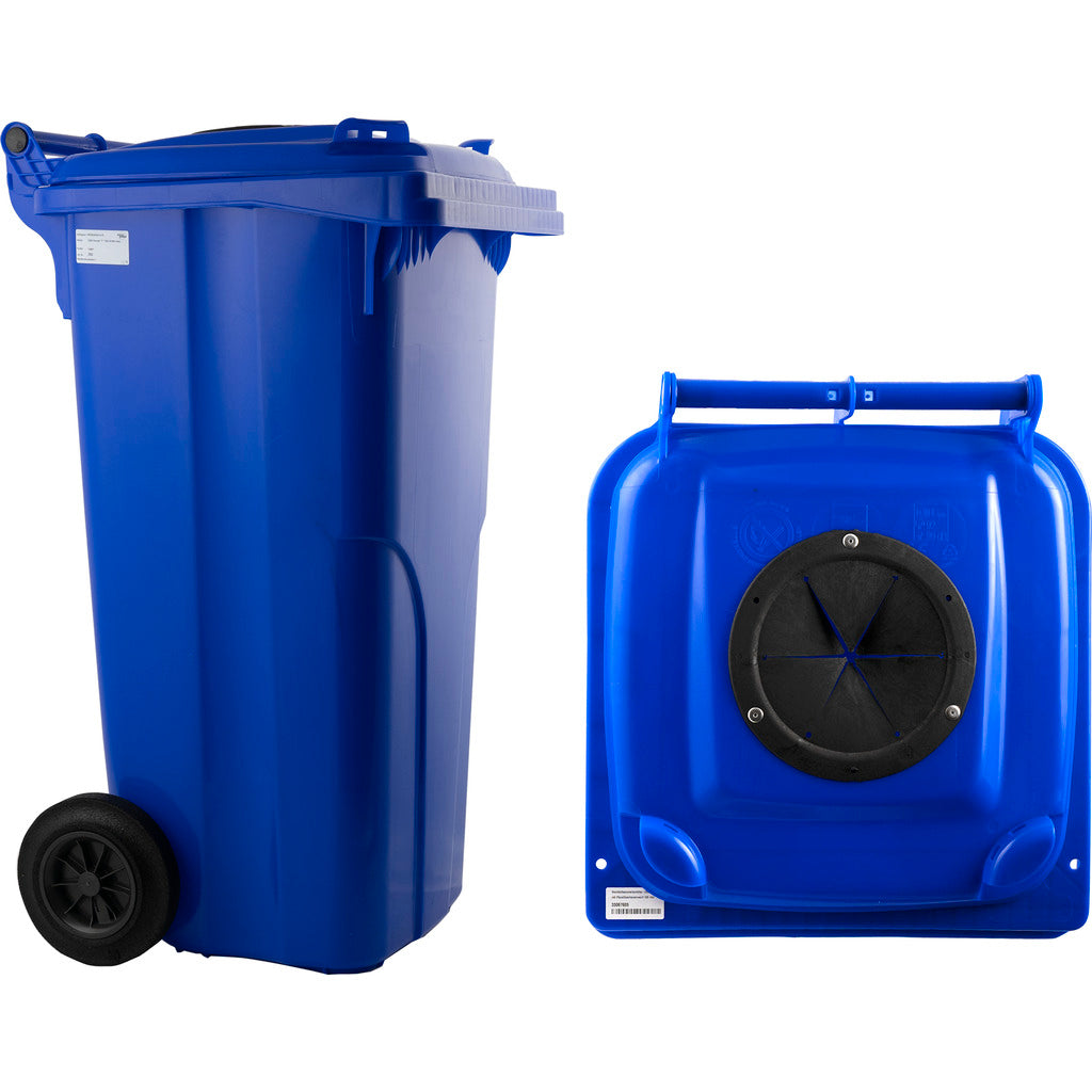 Pfandflaschensammelbehälter blau / 2-Rad Container (F)