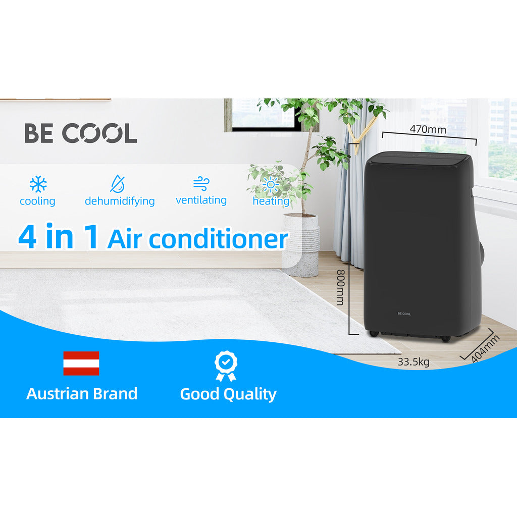 BE COOL Klimagerät 14.000 BTU mit WIFI