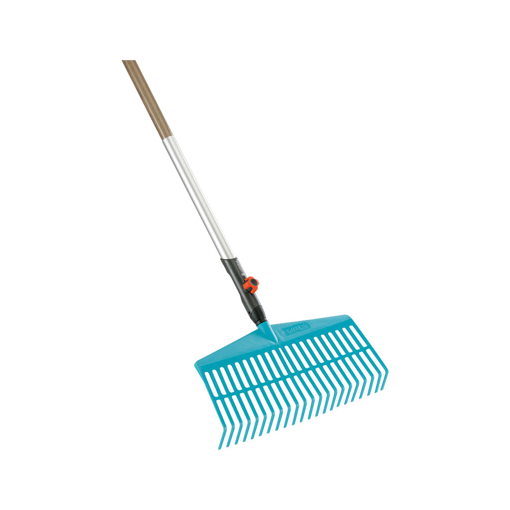 Gardena combisystem-Rechenbesen mit Holzstiel