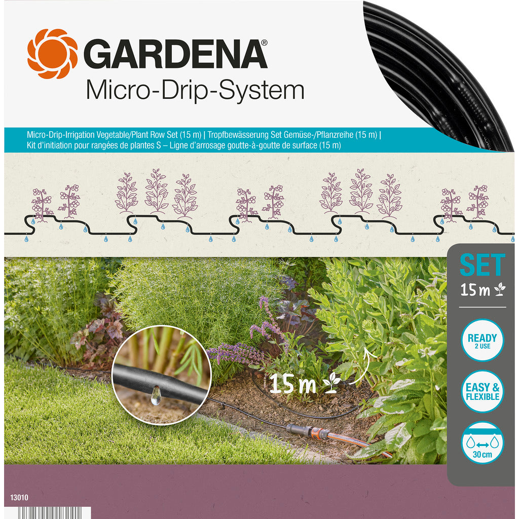 Irrigazione a goccia Gardena / set / ortaggi / filari di piante
