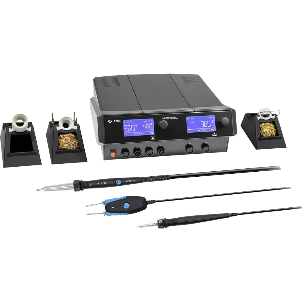 Multi-channel soldering and desoldering station i-CON VARIO 4 MK2 (AIC) / with interface