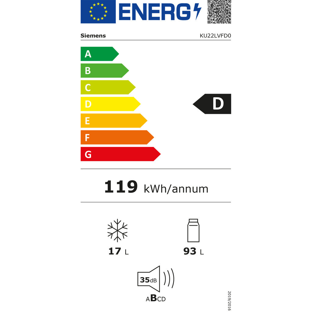 Unterbau-Kühlschrank mit Gefrierfach iQ300 KU22LVFD0
