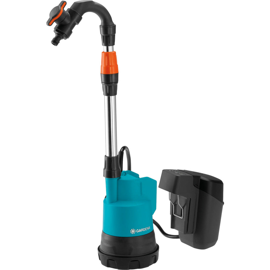 Gardena Akku-Regenfasspumpe 2000/2 18V P4A / Ready-To-Use Set