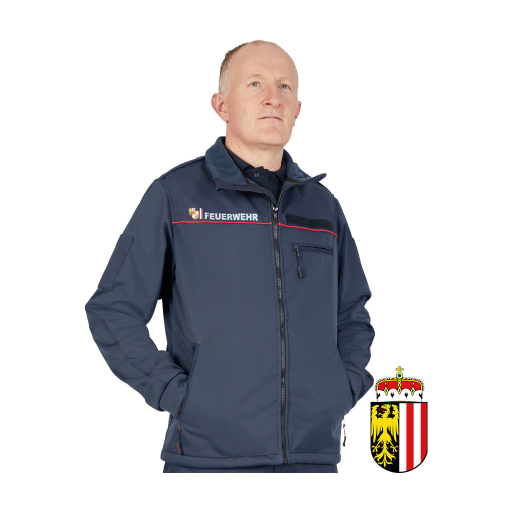 Softshell jacket / according to the regulations of the Upper Austrian Fire Brigade Association (OÖ LFV)