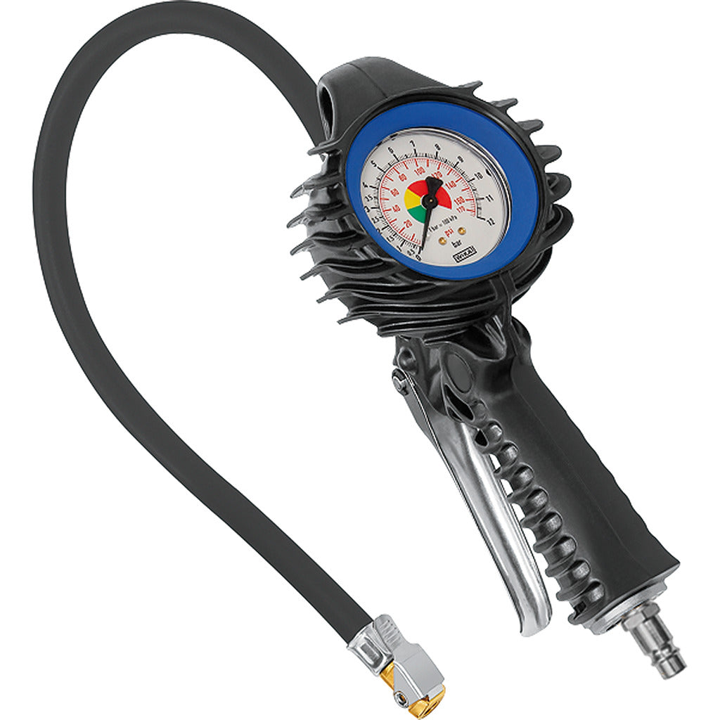 Misuratore di pressione pneumatici manuale standard, tubo rigido