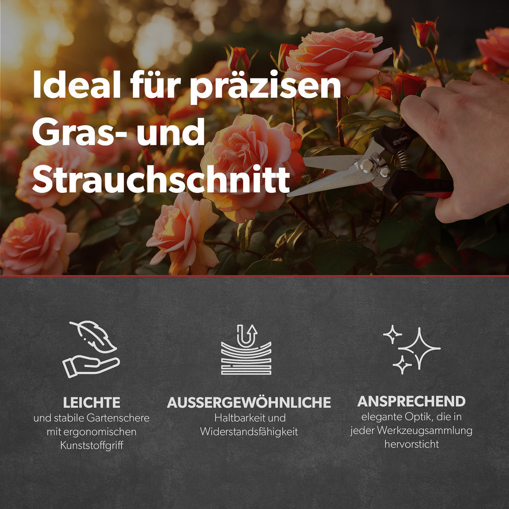 Siwitec Gartenschere mit gerader Klinge SG-12