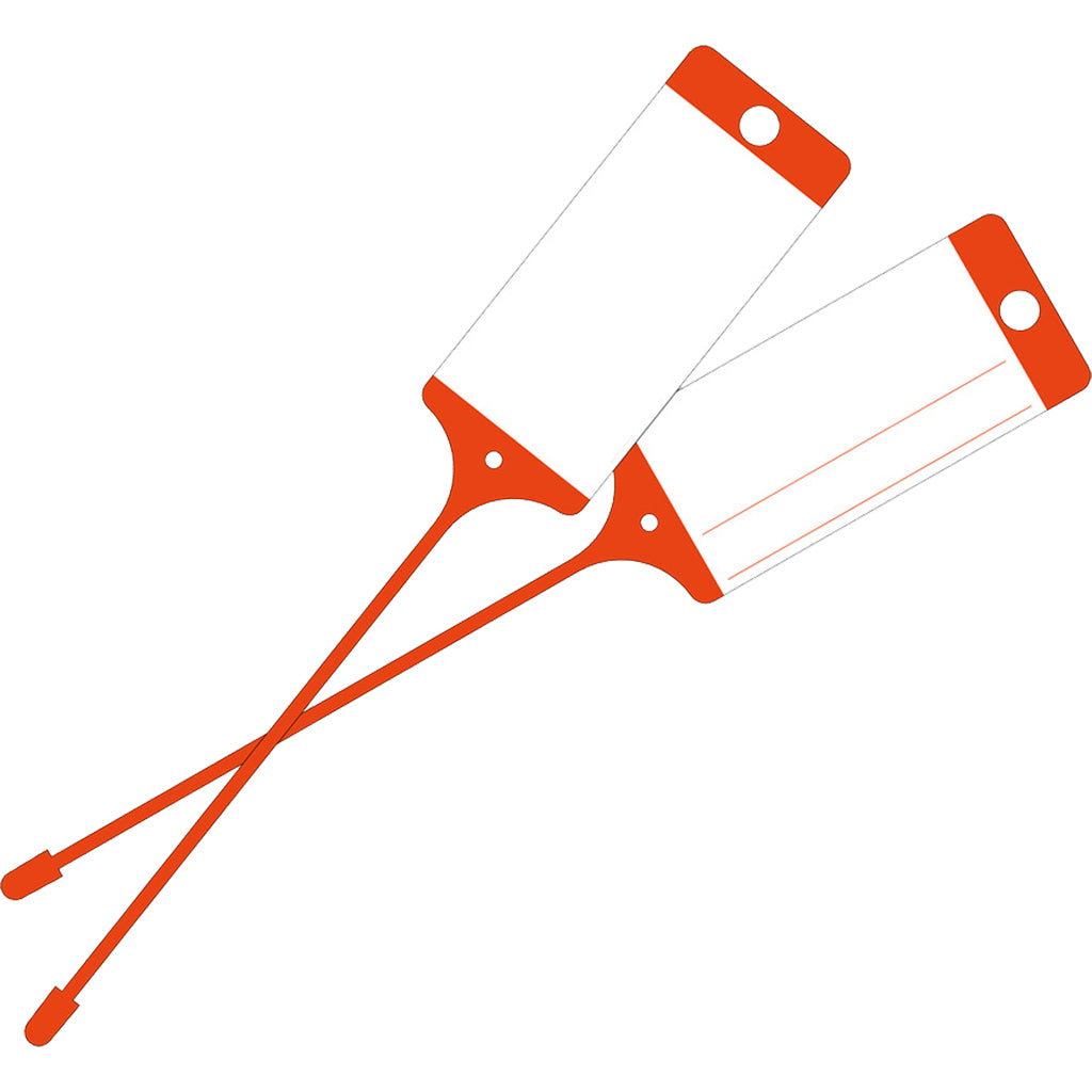 Etichetta merce / rossa, neutra