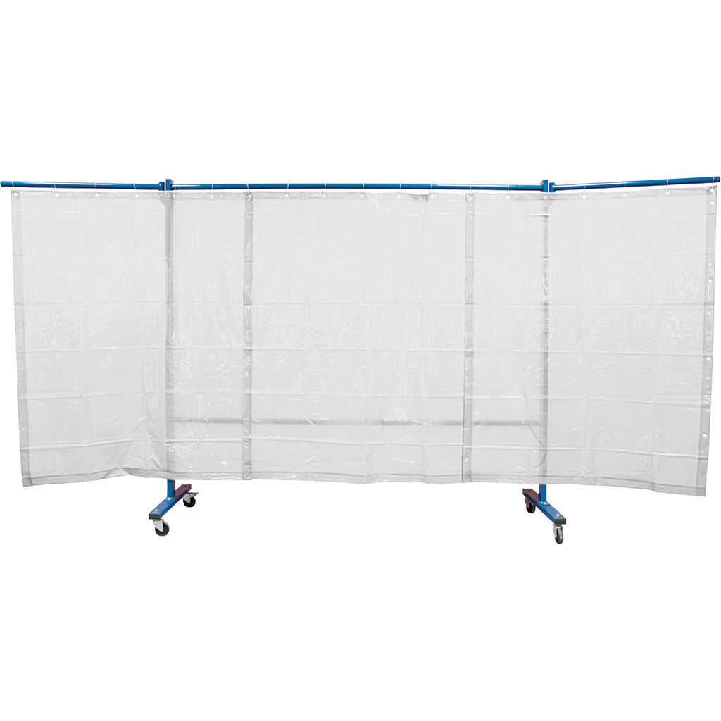 KEMPER Schweißerschutzwand mit Folienvorhang / 3-teilig