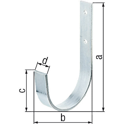 Wandhaken gebogen