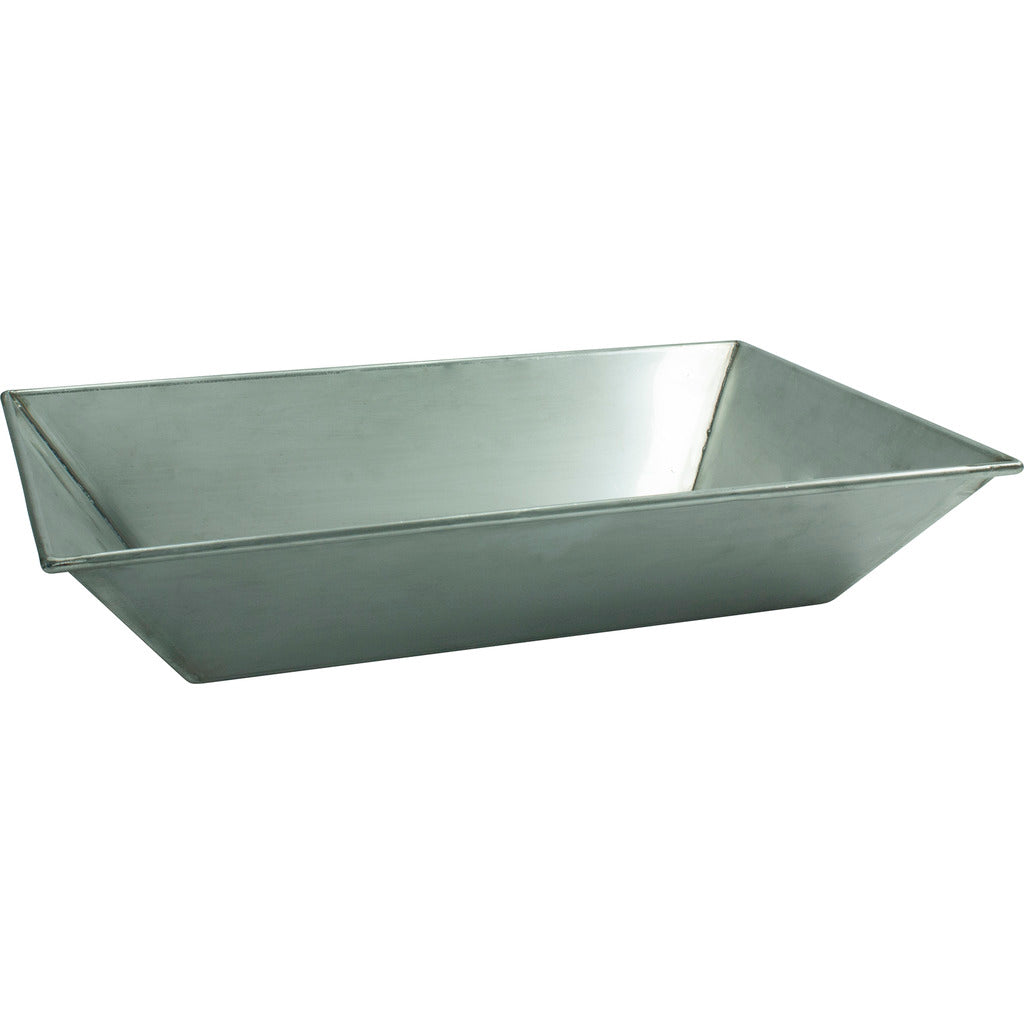 Stainless steel trough / according to DIN 14060