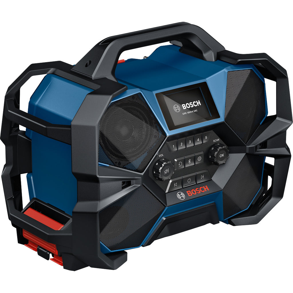 GPB battery-powered construction site radio