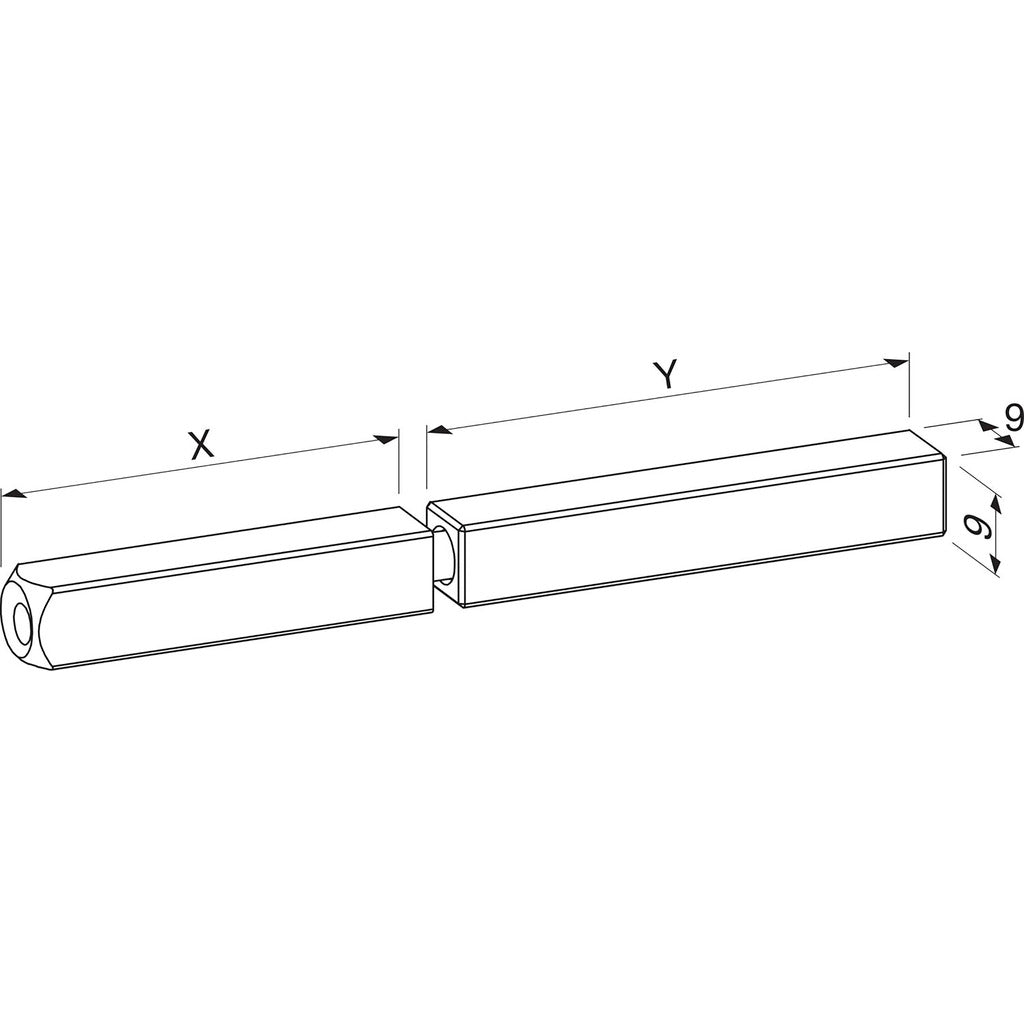 Drückerstift geteilt B-78430