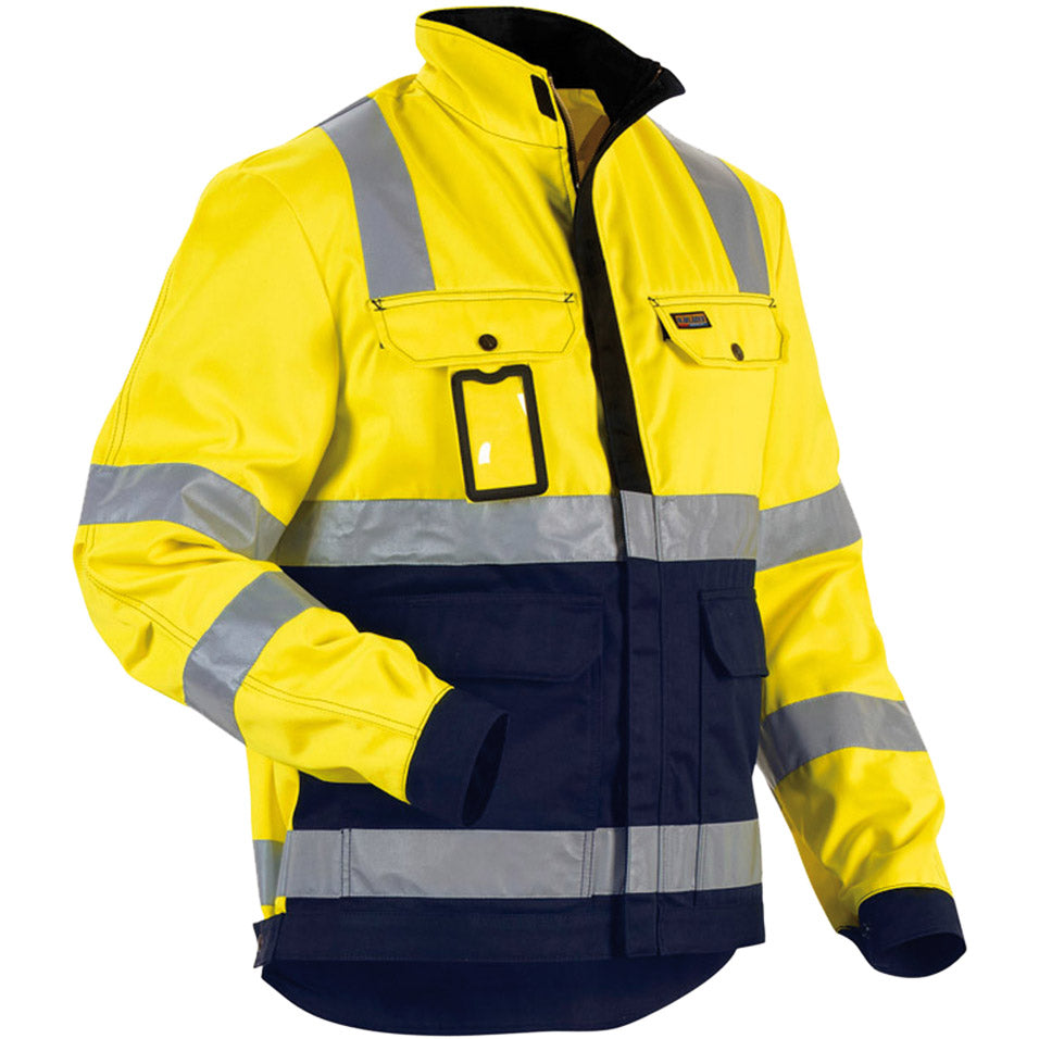 Giacca ad alta visibilità giallo/blu navy