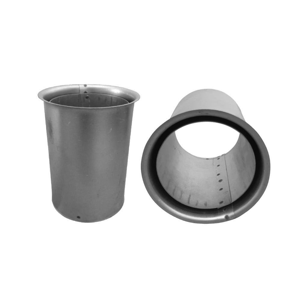 Bertrams Wandfutter doppelt / PELLET Edelstahl