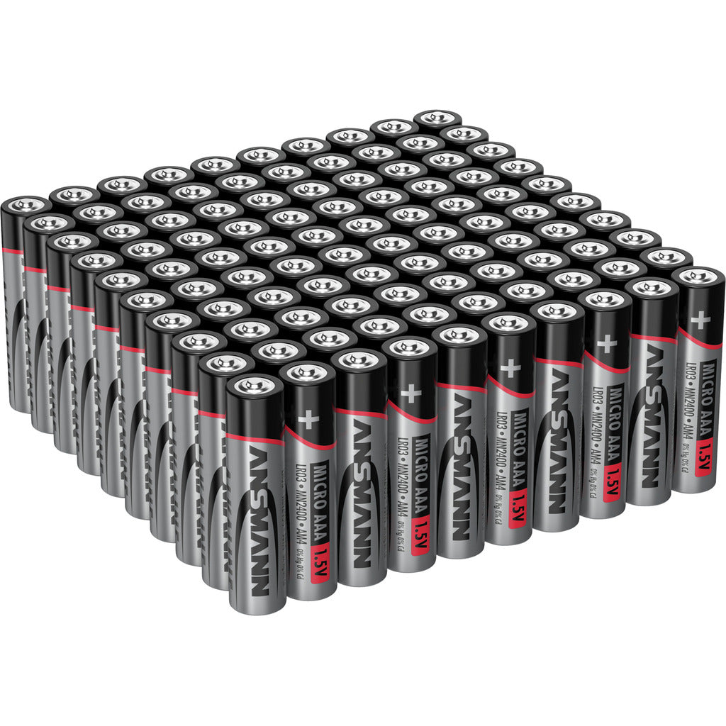Batteria alcalina ANSMANN Micro AAA / LR03 confezione da 100