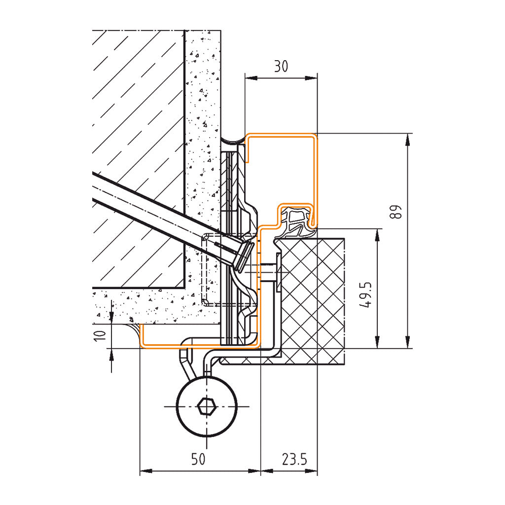 ECONOMY LF531 Baumeister Normelement EI2 30-C5 1-flg.