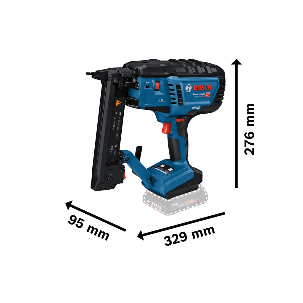 Graffatrice per legno a batteria GTH 18V-38 M (solo, L)