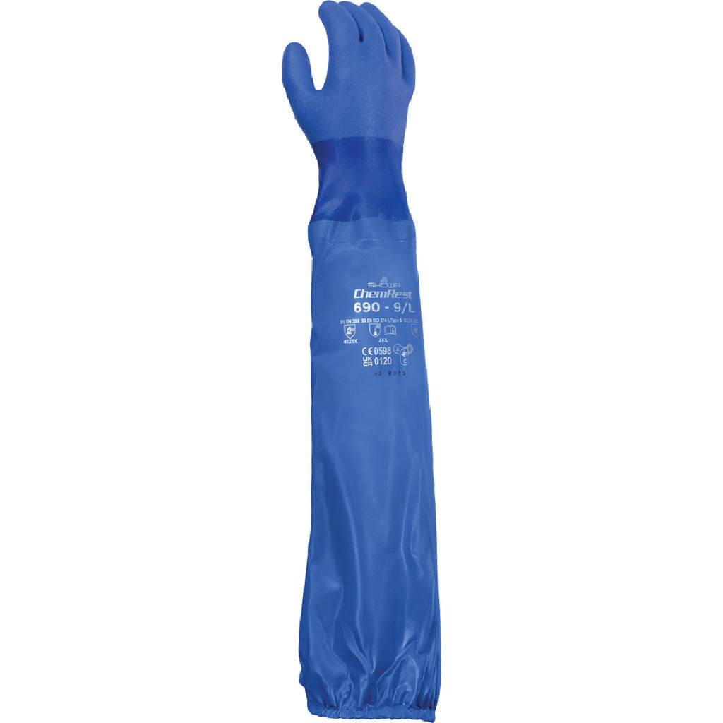PVC-Handschuh mit Baumwollträger