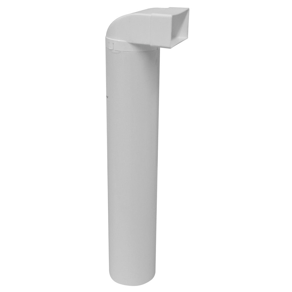 Deflection piece with pipe