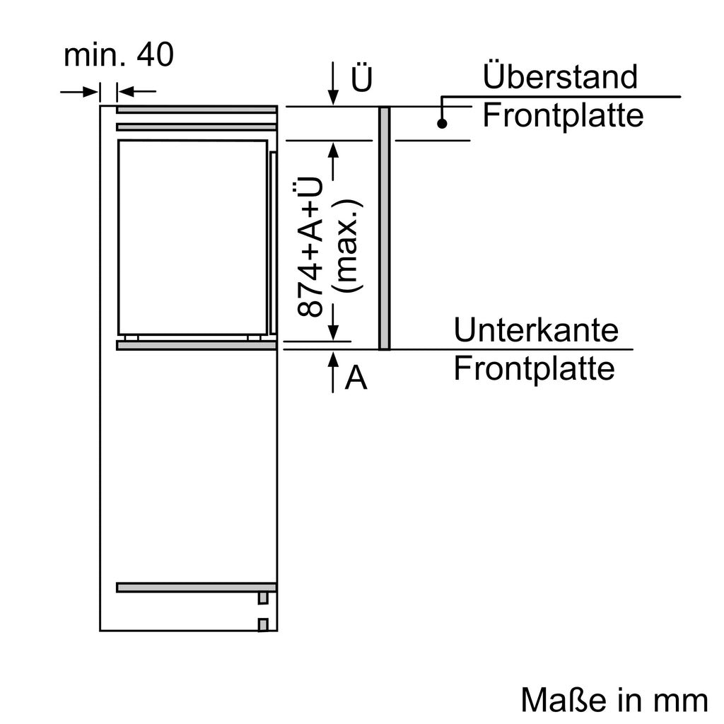 Einbau-Kühlschrank ohne Gefrierfach iQ100 KI21R2FE1