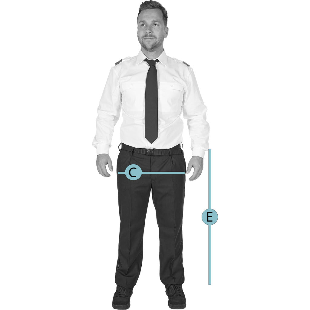 Pantaloni da servizio "Uomo" neri / secondo le normative ÖBFV