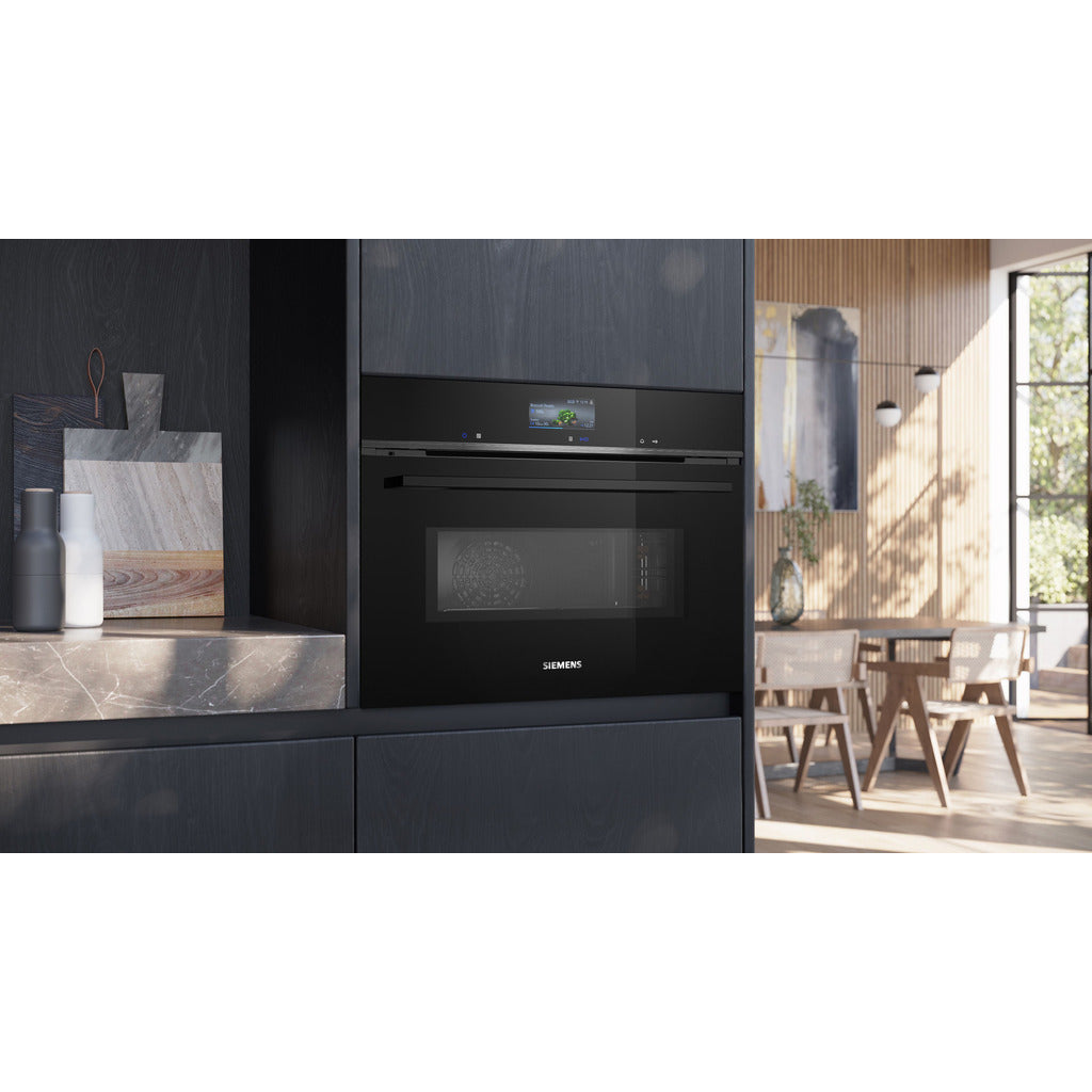 Forno compatto da incasso con microonde iQ700 CM776GKB1