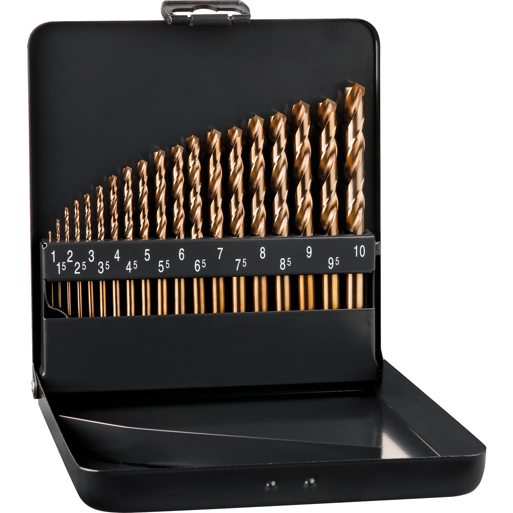 Set di punte elicoidali HSS Cobalt Grip KM 19