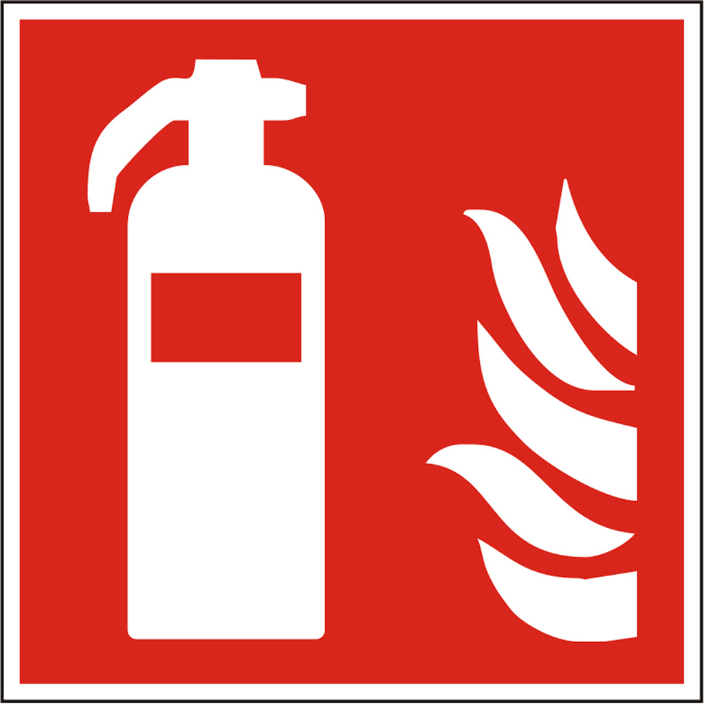 Fire protection sign fire extinguisher