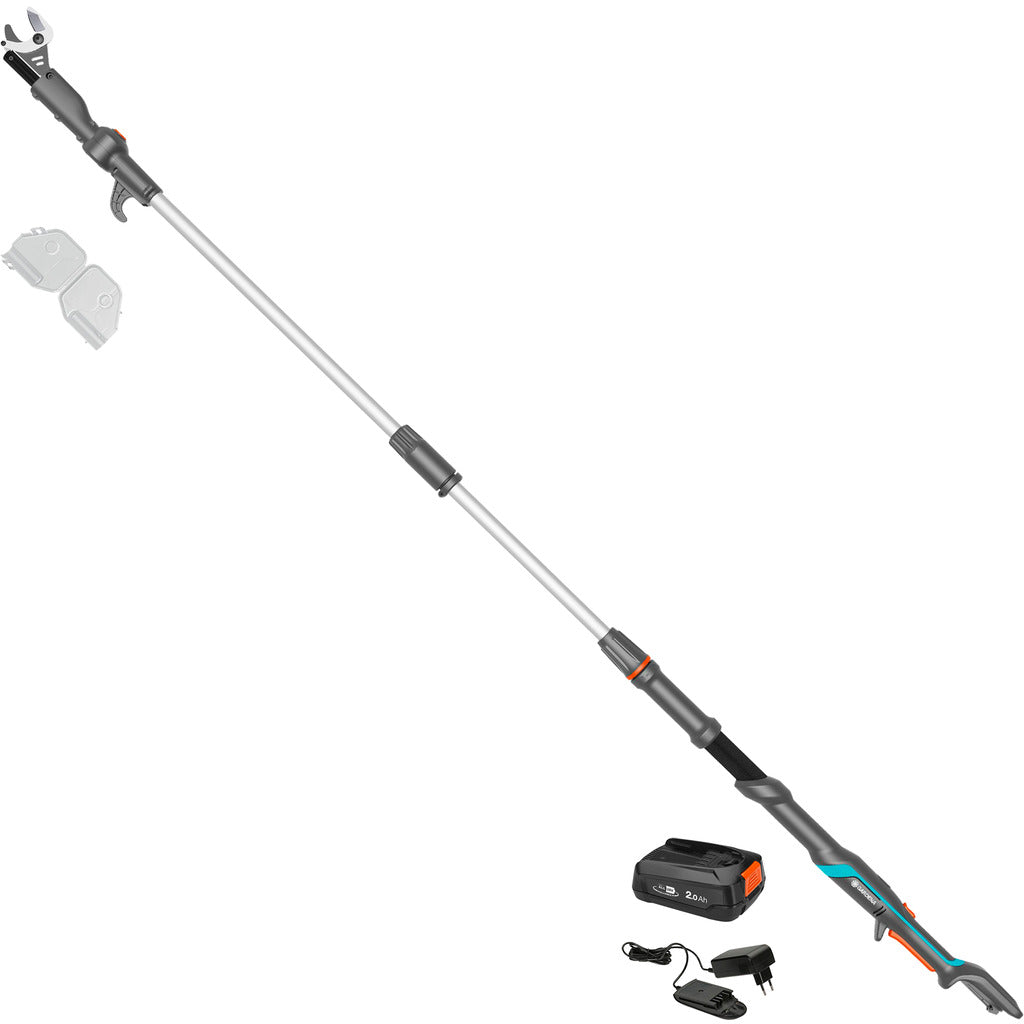 Gardena Cordless Telescopic Tree Shears HighCut 250/18V P4A / Ready-To-use / Set