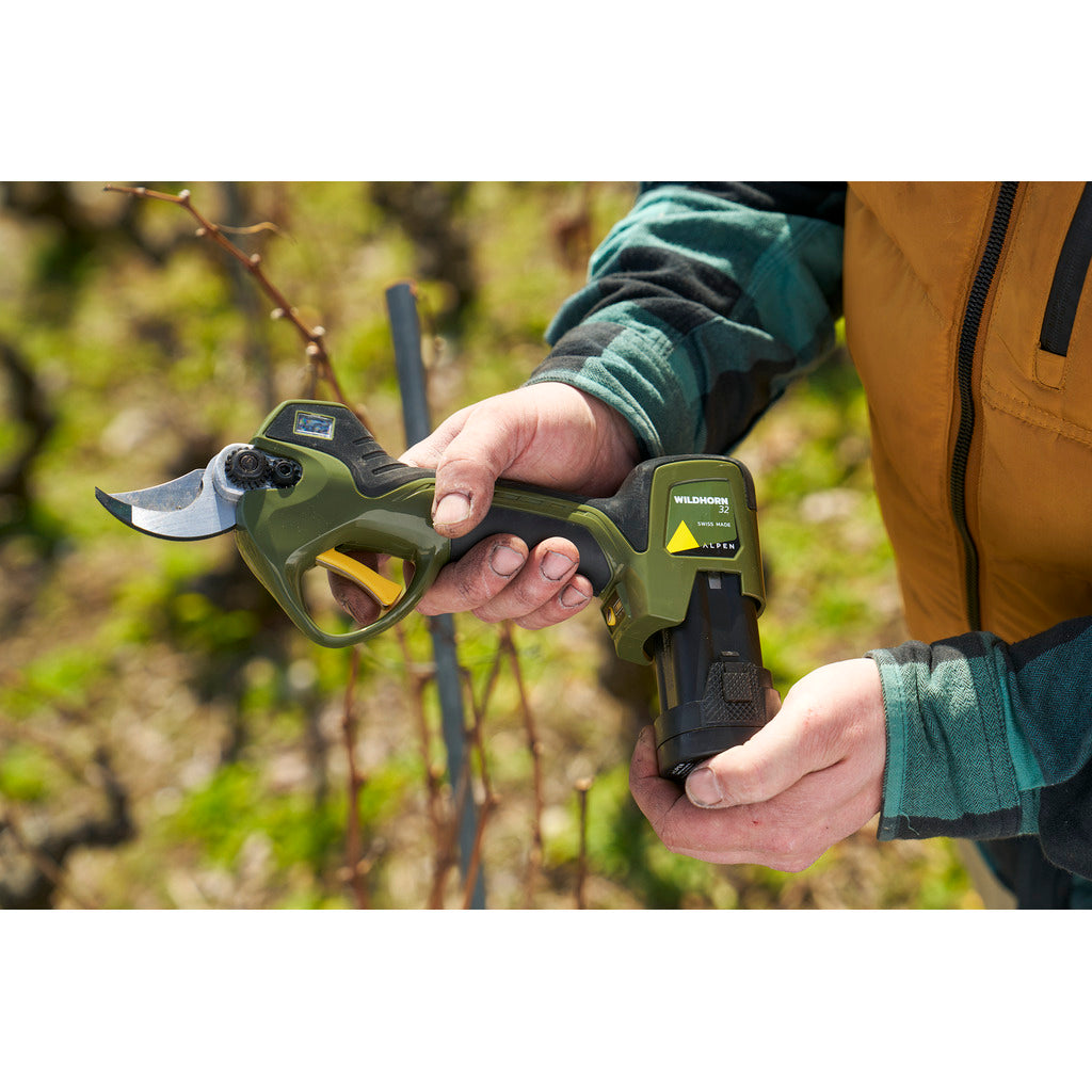 Forbici da giardino elettriche ALPEN WILDHORN 32 / Set