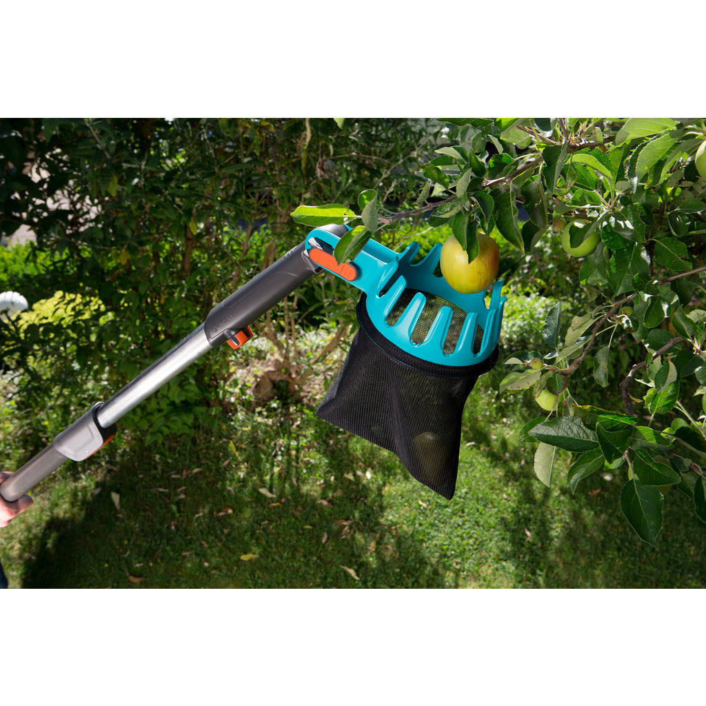 raccoglifrutta combisystem con manico telescopico