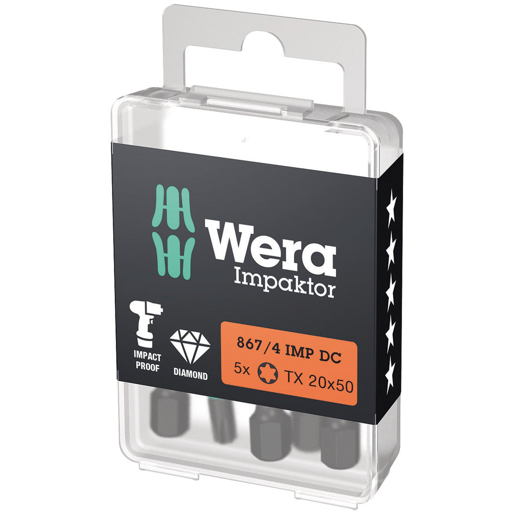 Punte per avvitatori fai da te 867/4 IMP DC TORX®