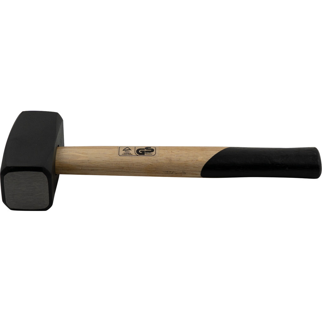 Hand sledgehammer with wooden handle