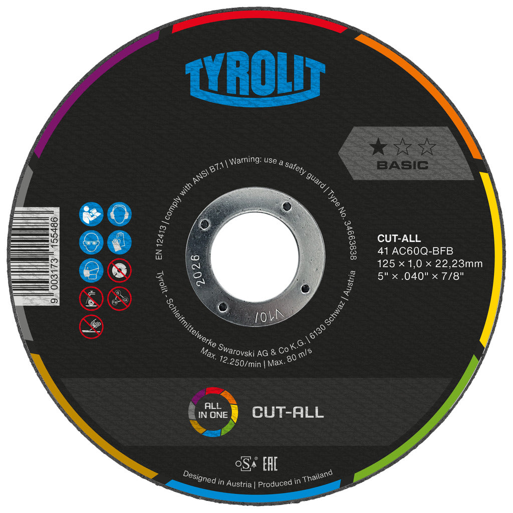 Cutting disc Basic* 41 AC60 Q-BFB CUT-ALL