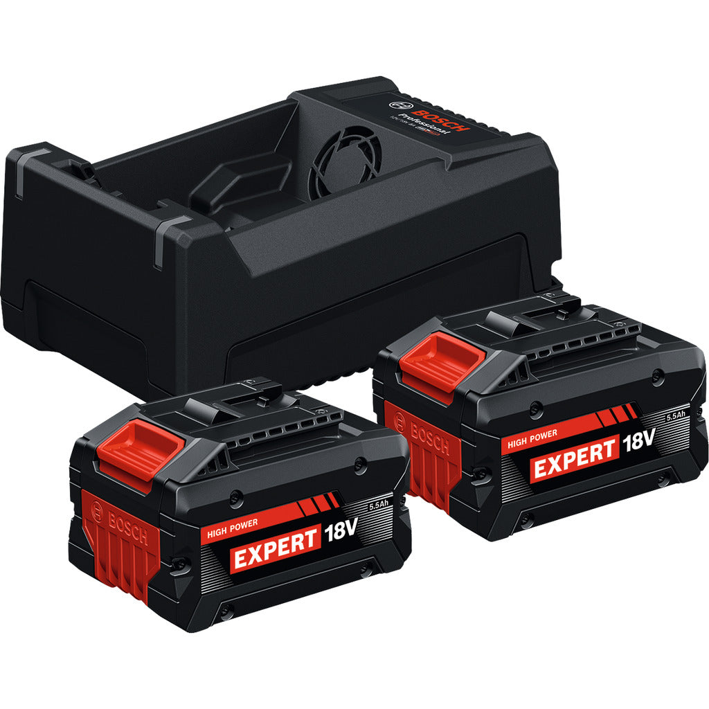 Set di avviamento batteria 2x EXBA18V-55 + GAL12V/18V-80