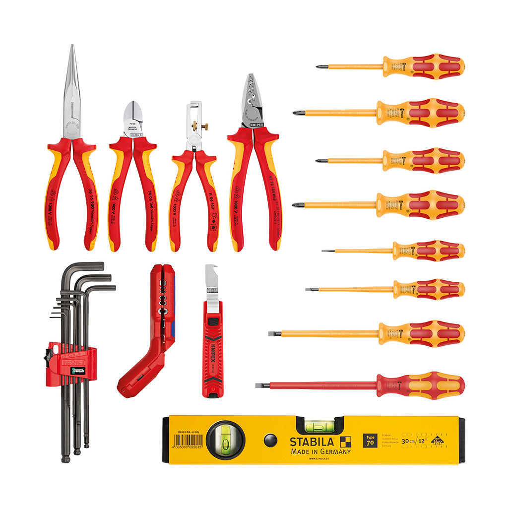 Knipex Werkzeugkoffer „Robust23 Start" Elektro / 24-teilig