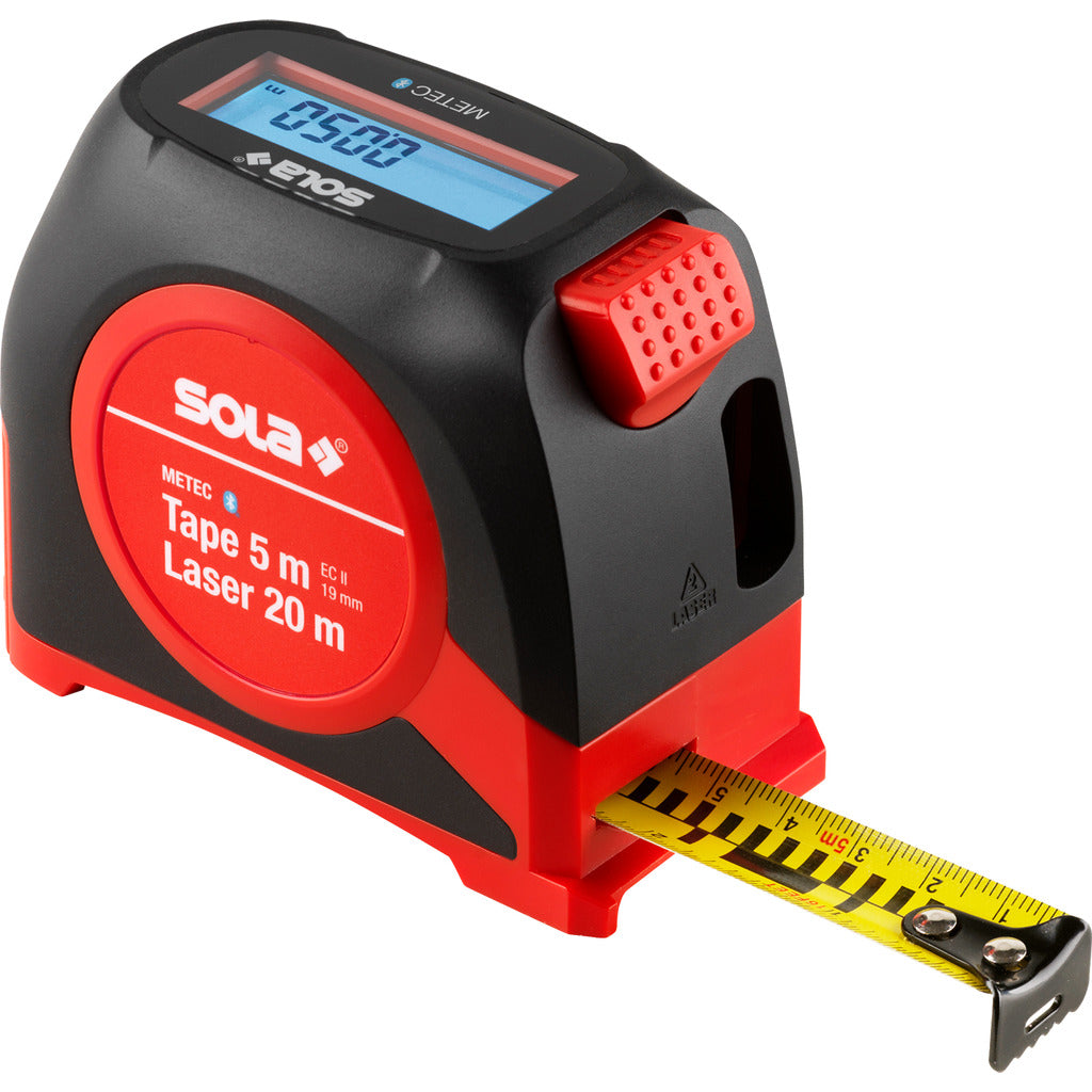 Sola Digitales Rollbandmaß METEC mit Laser-Entfernungsmesser