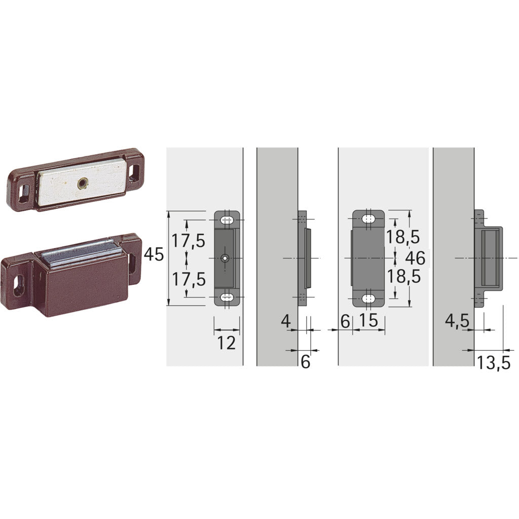Haftmagnetschnapper M 74 / GP 15
