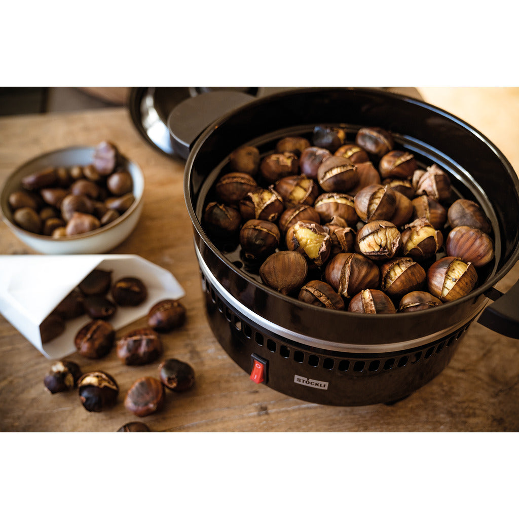 Forno per castagne Stöckli / con griglia e piastra per crêpes