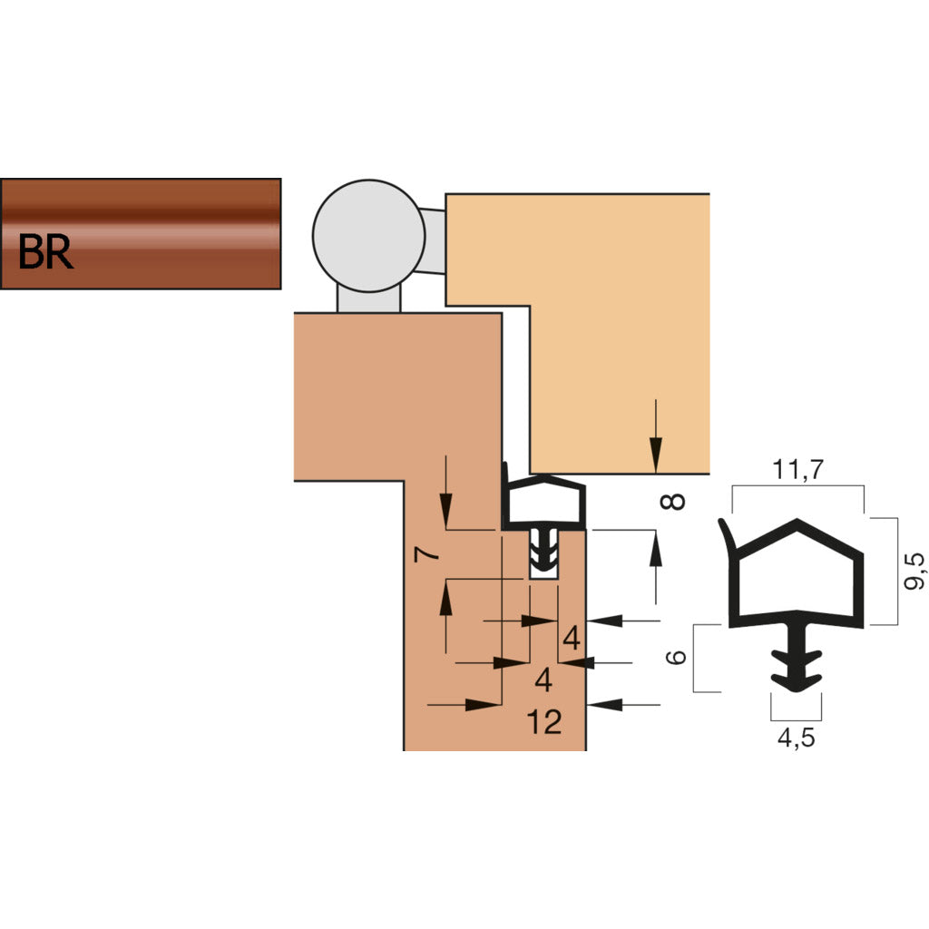 Türdichtung A 1007 / Kurzbund