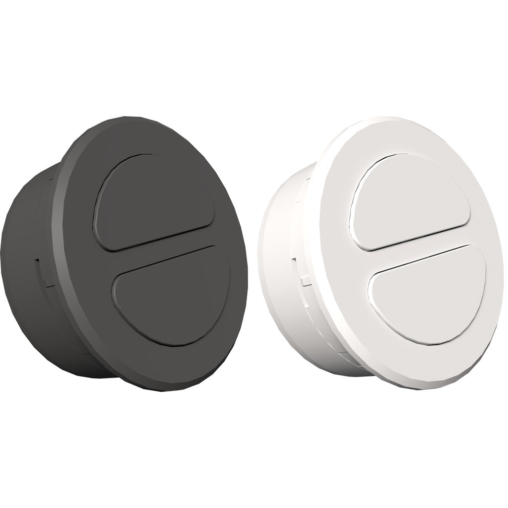 Push Power 2-gang switch Mini 35