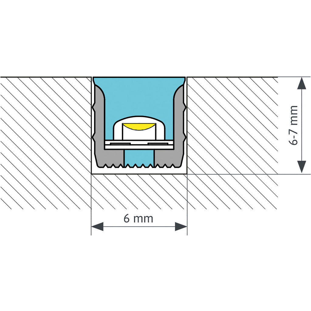 FLEXLINE 66 mit DUO2POL LED-Band 8W