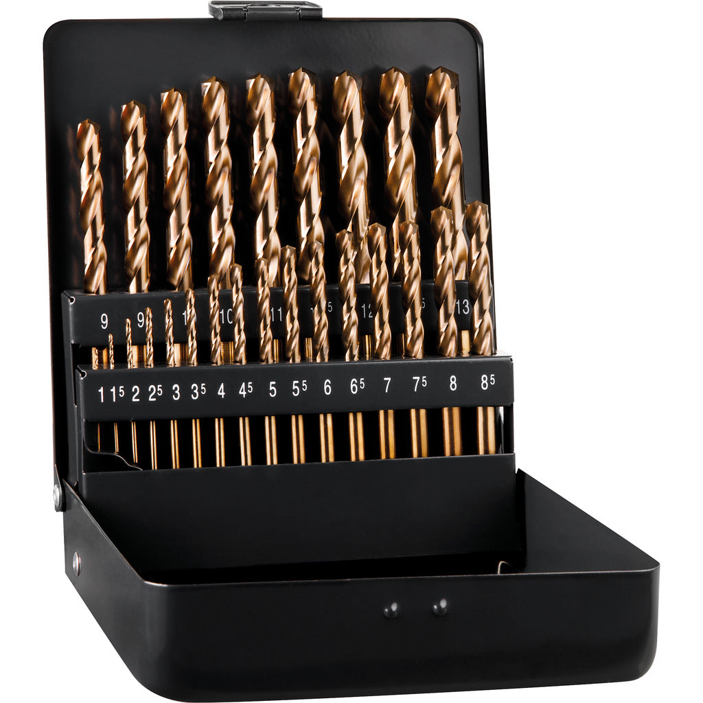 Set di punte elicoidali HSS Cobalt Grip KM 25