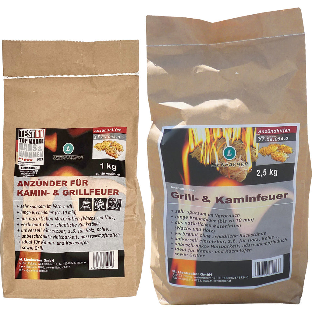 Anzünder für Grill - und Kaminfeuer / Feuerbällchen