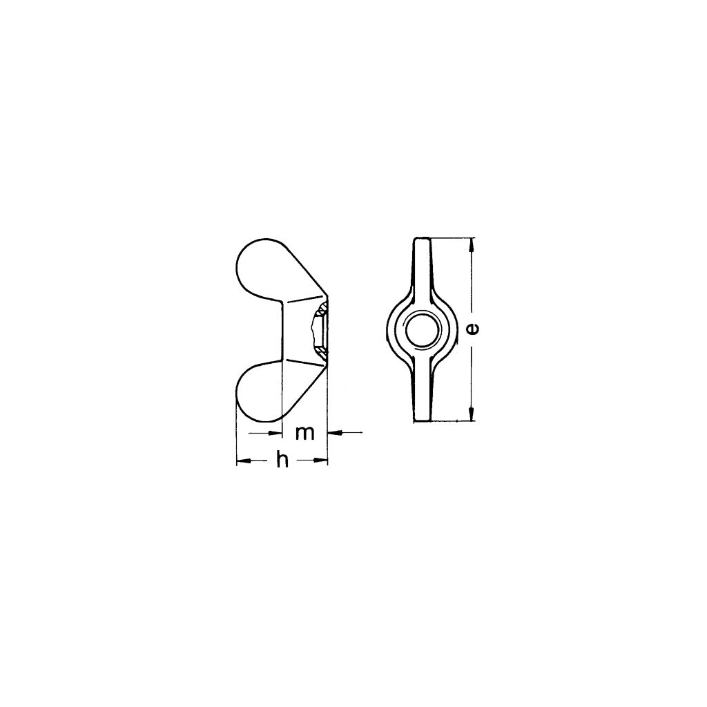 DIN315 wing nuts galvanized