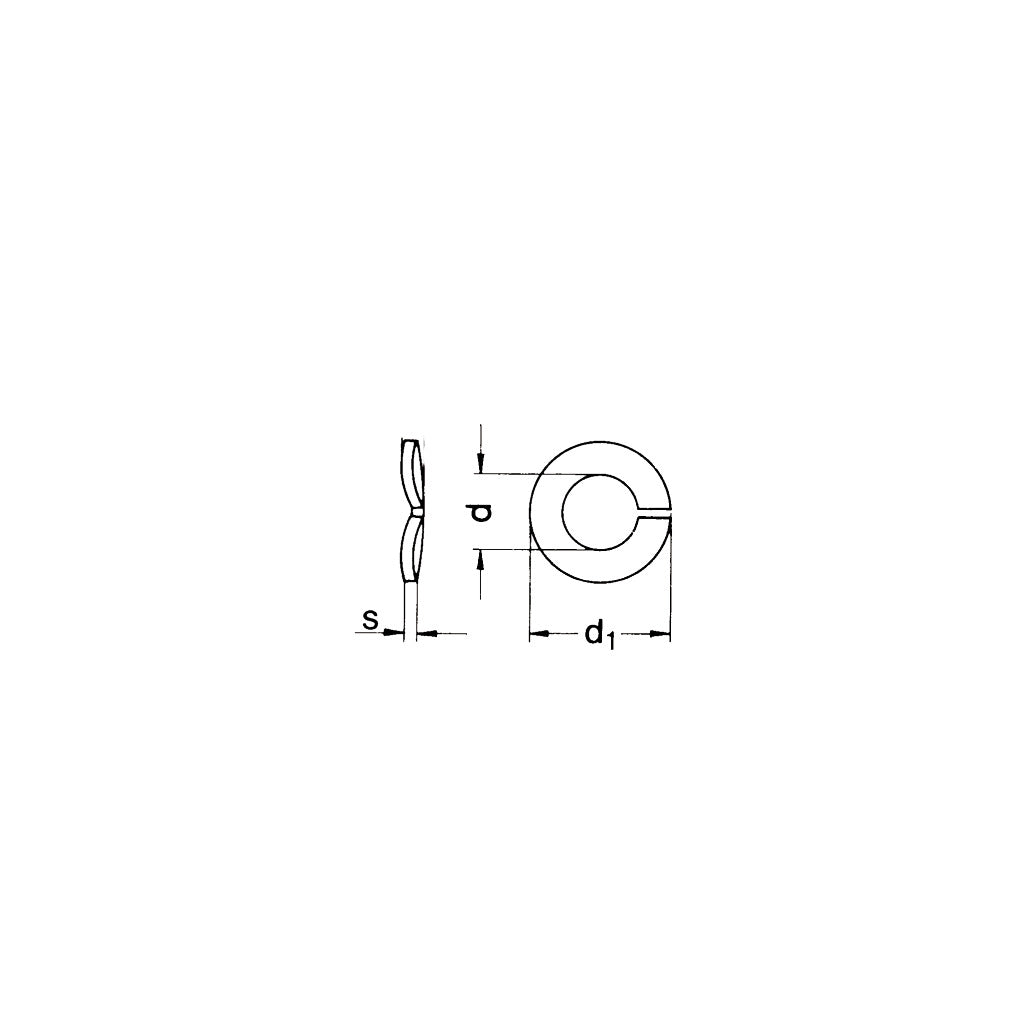 DIN7980 Federringe verzinkt