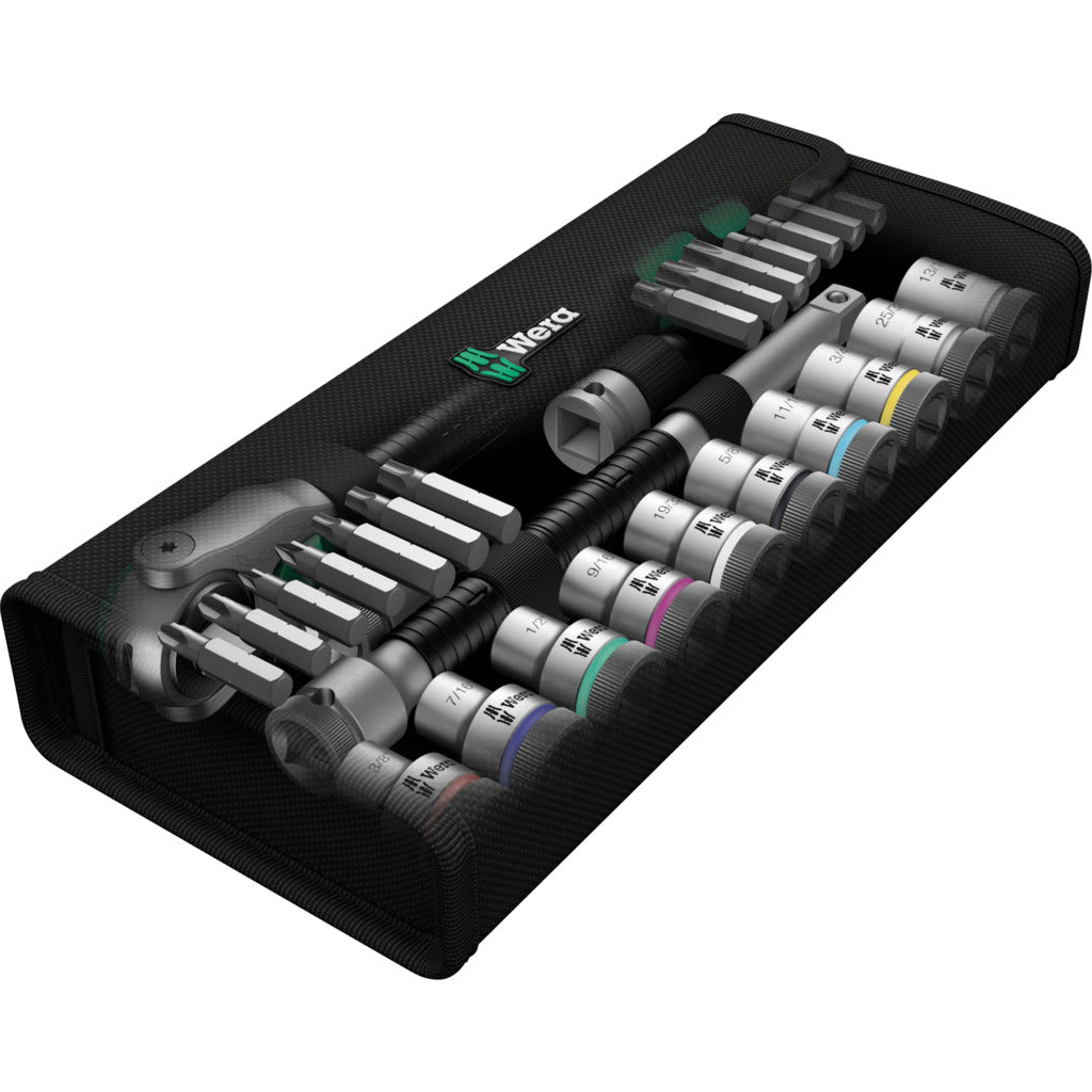 Set di cricchetti Zyklop Speed 8100 SC 9 / 28 pezzi / 1/2", pollici