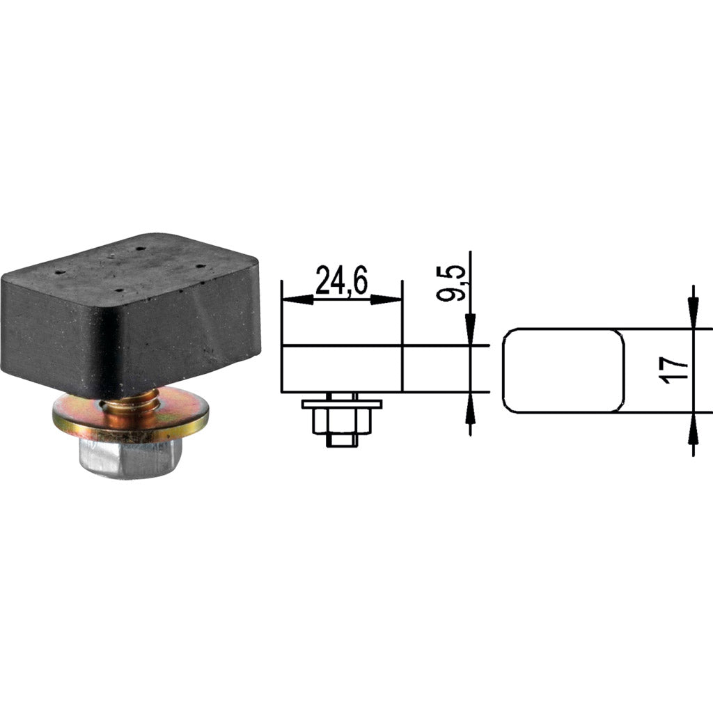 Schienenstopper 45 P